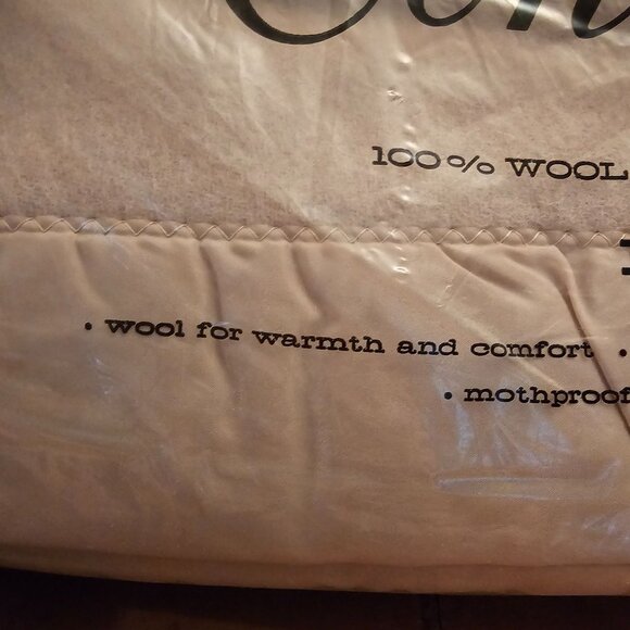 Vintage Consul 100% Wool Blanket, 80x90 Size, Beige, Original Packaging - Picture 8 of 14